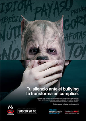 Tu silencio ante el bullying te transforma en complice